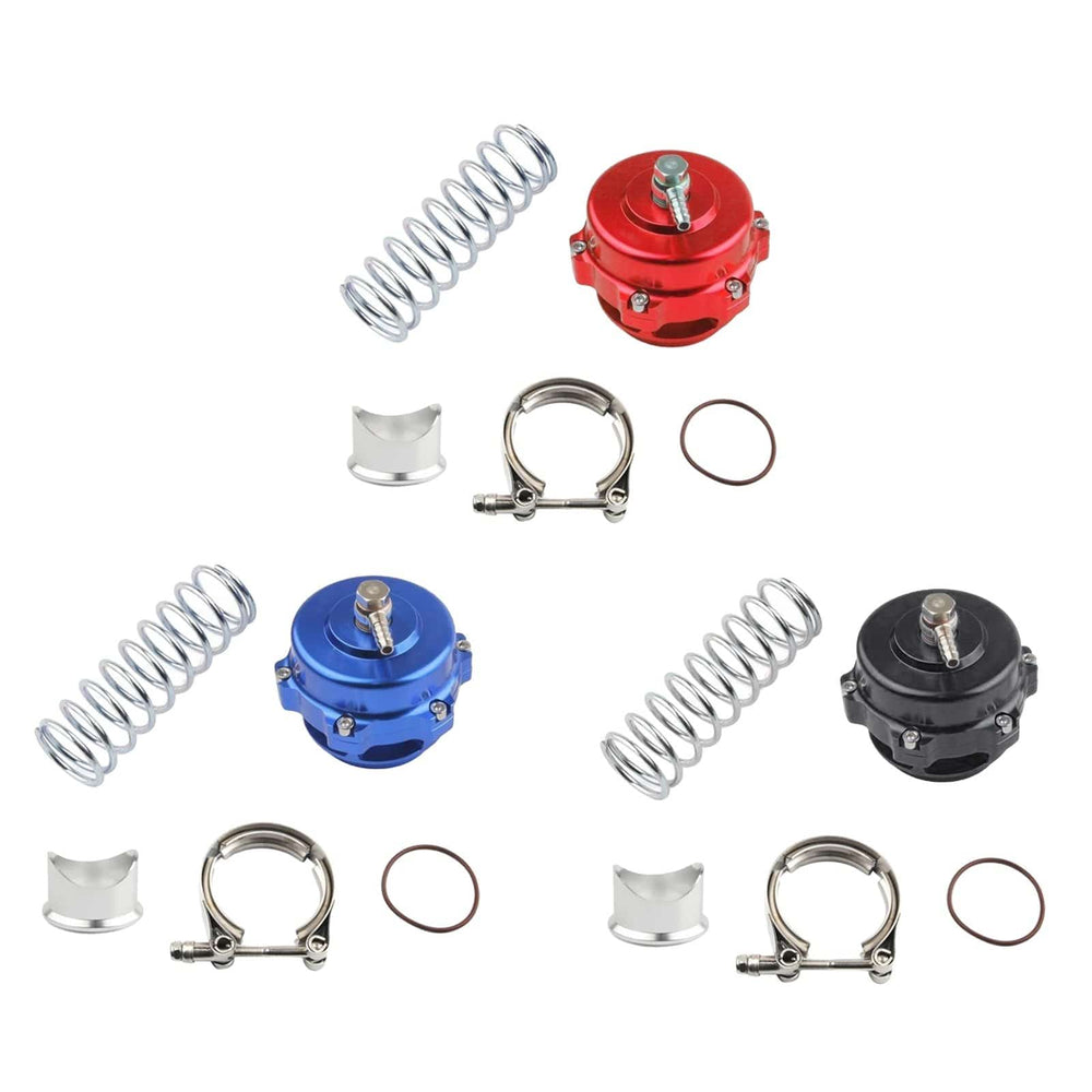 Planet Gates Universal Jdm 50mm V Band Blow Off Valve BOV Q Series Air Relief Valve w/ Weld On Aluminum No Logo for Tial Flange