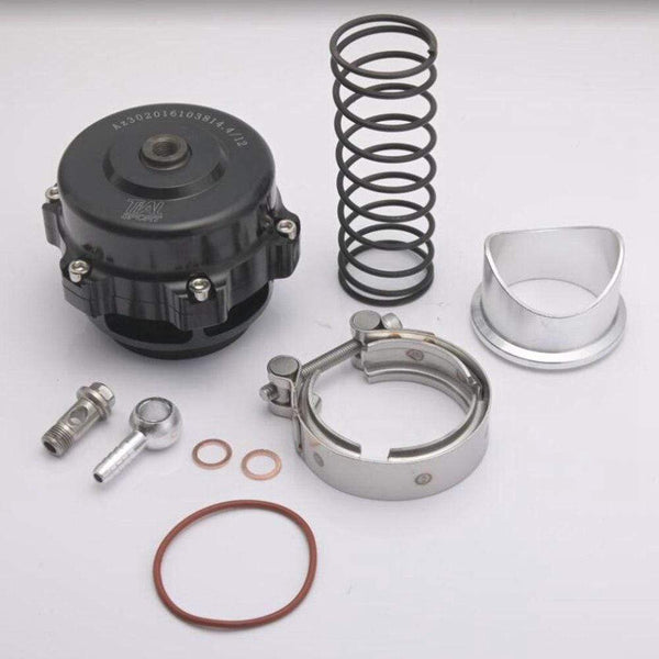 Planet Gates Universal Jdm 50mm V Band Blow Off Valve BOV Q Typer w/ Weld On Aluminum Flange TKBOV001B50