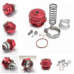 Planet Gates Universal Jdm 50mm V Band Blow Off Valve BOV Q Typer w/ Weld On Aluminum Flange TKBOV001B50