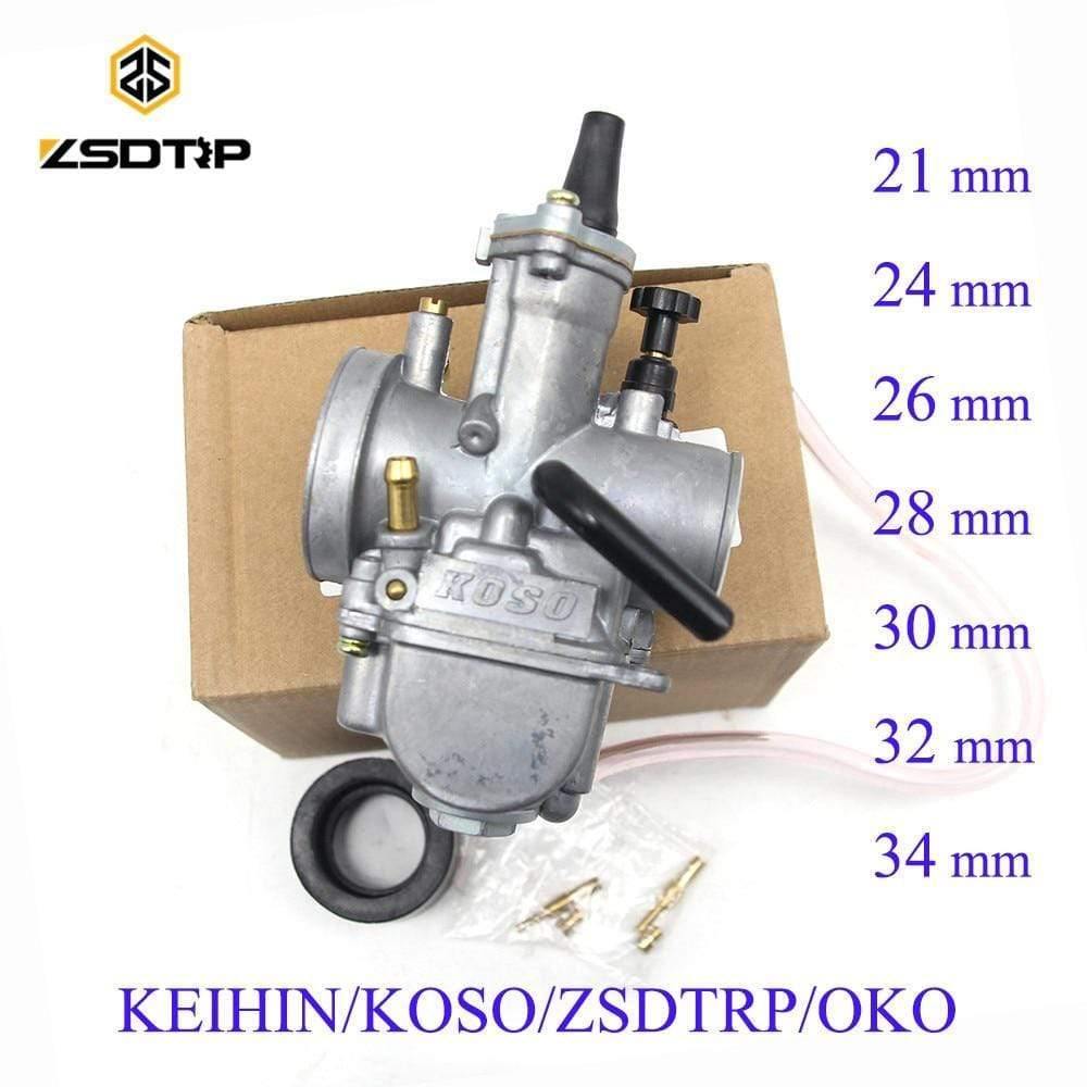 Planet Gates Universal Keihin Koso OKO Motorcycle Carburetor 21 24 26 28 30 32 34mm With Power Jet Dirt Bike 125cc 250cc Carburador