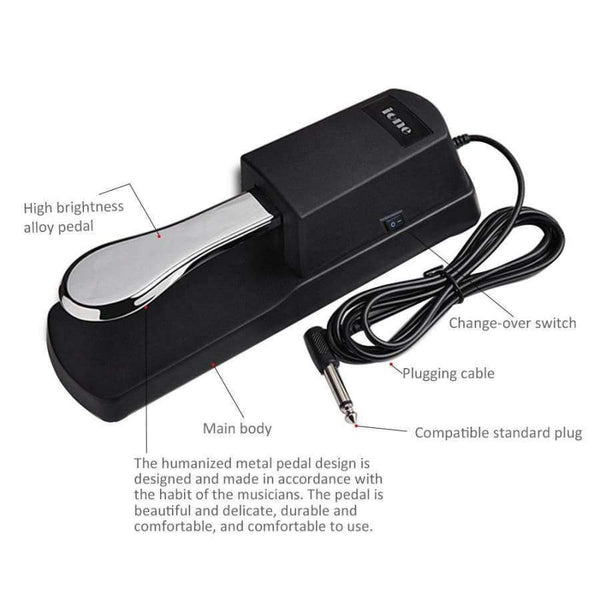 Planet Gates Universal Piano Keyboards Sustain Foot Pedal Musical Instruments Professional