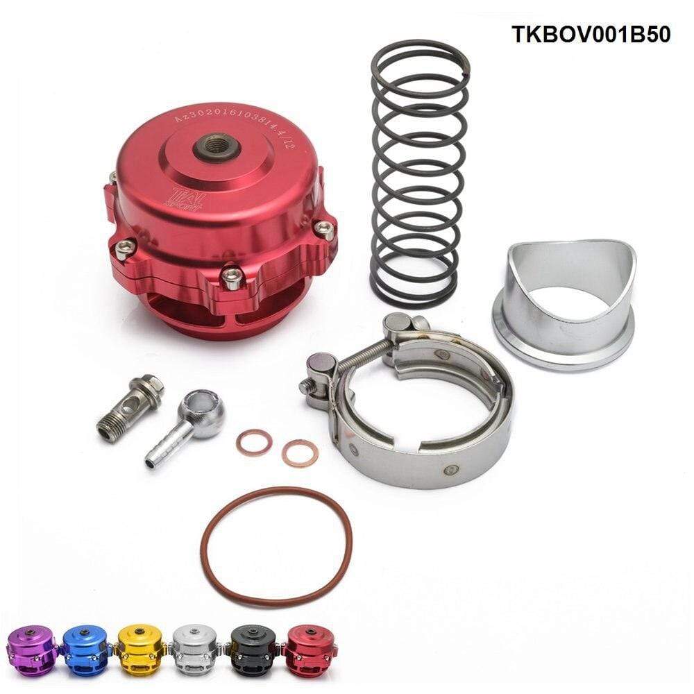 Planet Gates Universal Q Aluminum Blow Off Valve BOV 50MM Flange Jdm Racing Car TKBOV001B50