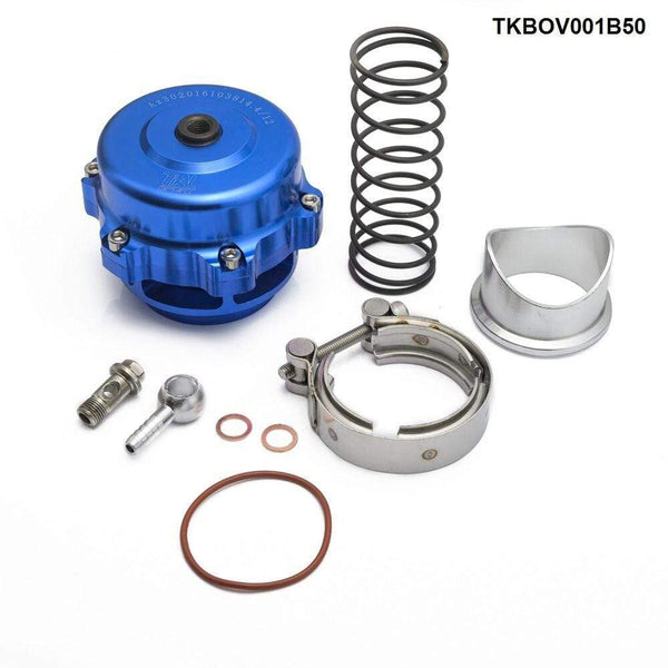 Planet Gates Universal Q Aluminum Blow Off Valve BOV 50MM Flange Jdm Racing Car TKBOV001B50