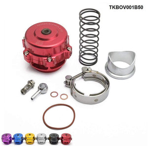Planet Gates Universal Q Aluminum Blow Off Valve BOV 50MM Flange Jdm Racing Car TKBOV001B50