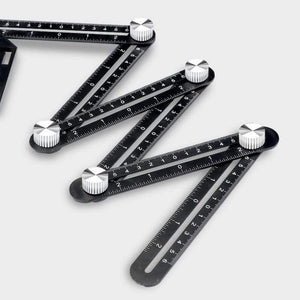 Planet Gates Universal Six-fold Ruler Tile Hole Locator High-precision Adjustable Hole Ruler Tile Wall Brick Auxiliary Tools