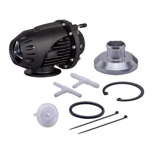Planet Gates Universal SQV 4 Turbo Blow Off Valve for HKS VI SSQV BOV Aluminum Pull-Type With Adapter Black Silver Original Box
