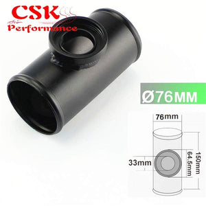 Planet Gates Universal SQV SSQV Turbo Blow Off Valve Bov IV 4 +2.5" / 2.75" /3" Flange Adapter Piping Tube Pipe B