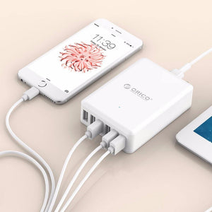 Planet Gates Universal USB Charger 6 Ports Smart Charger 5V2.4A Max Output 50W/10A Mobile Phone Desktop Charger for iPhone Nexus Xiaomi