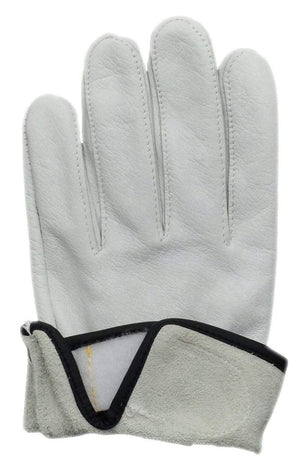 Planet Gates Unlined White Cowhide Leather Working Gloves Riding Cycling Bike Man & Woman Soft  Fit