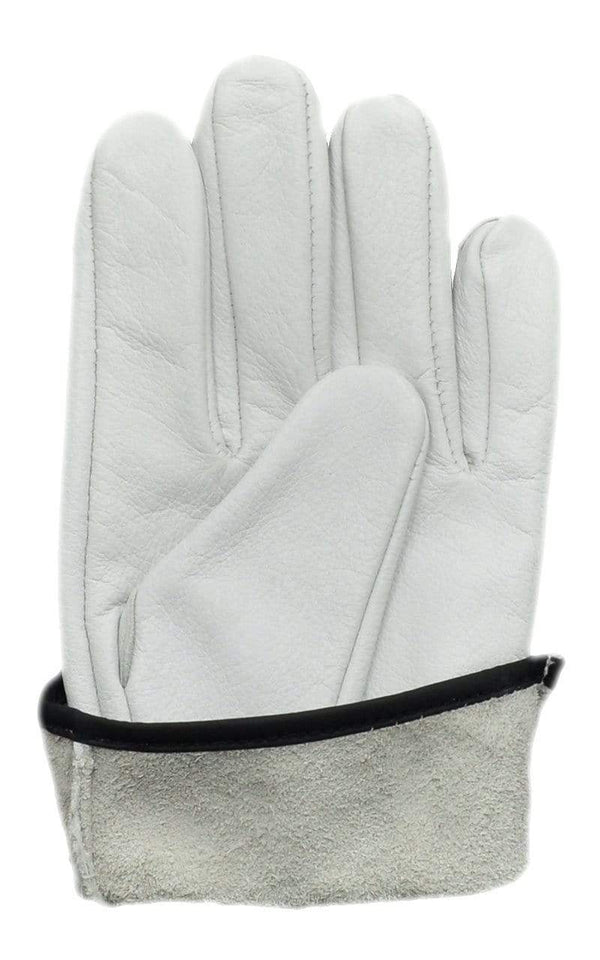 Planet Gates Unlined White Cowhide Leather Working Gloves Riding Cycling Bike Man & Woman Soft  Fit