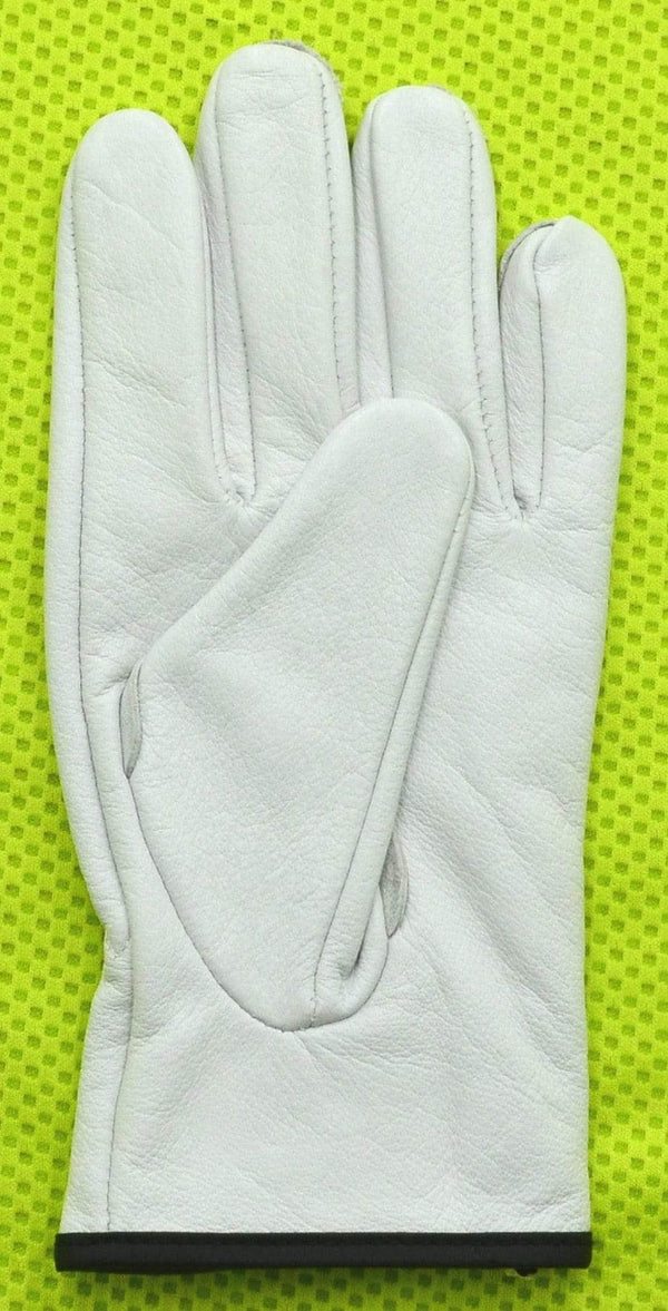 Planet Gates Unlined White Cowhide Leather Working Gloves Riding Cycling Bike Man & Woman Soft  Fit