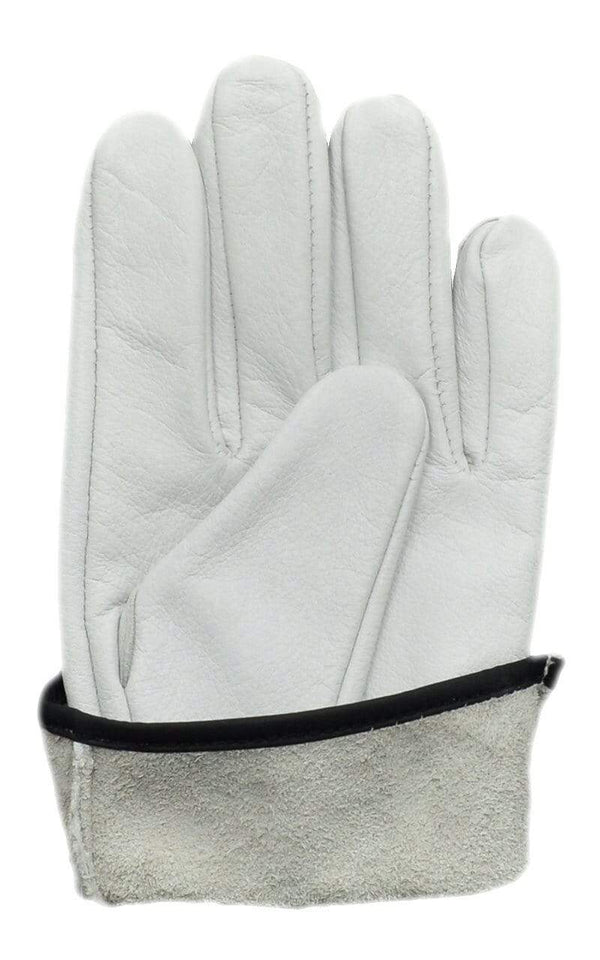 Planet Gates Unlined White Cowhide Leather Working Gloves Riding Cycling Bike Man & Woman Soft  Fit