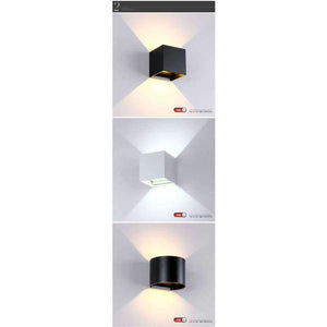 Planet Gates Up and Down Led Porch Light Waterproof IP65 Wall Lamps Led Outdoor Lighting White Black Modern Sconce Wall fixtures Lamp