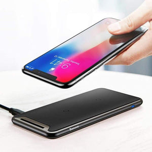 Baseus Qi Wireless Charger For iPhone Xs Max XR Samsung S9 Note 10 Xiaomi Desktop Wireless Charger Wireless Charging Pad Station