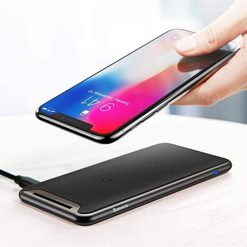 Baseus Qi Wireless Charger For iPhone Xs Max XR Samsung S9 Note 10 Xiaomi Desktop Wireless Charger Wireless Charging Pad Station