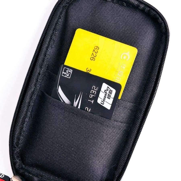 Planet Gates Upgrade 360 Degree GPS Motorcycle Waterproof Bag Bicycle Phone Holder Adjustable Handlebar Support Moto Mount Card slots