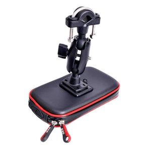 Planet Gates Upgrade 360 Degree GPS Motorcycle Waterproof Bag Bicycle Phone Holder Adjustable Handlebar Support Moto Mount Card slots