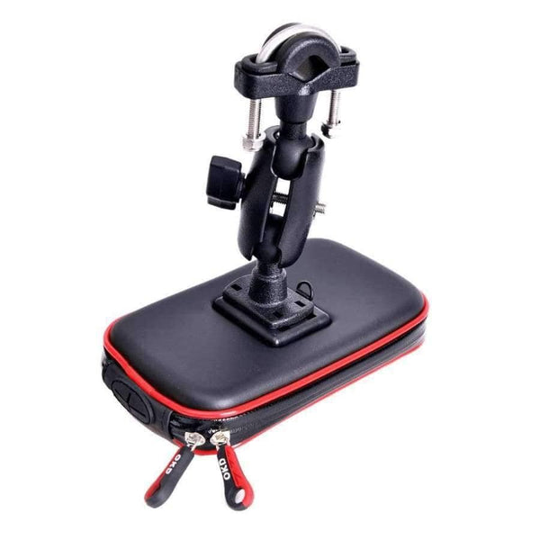 Planet Gates Upgrade 360 Degree GPS Motorcycle Waterproof Bag Bicycle Phone Holder Adjustable Handlebar Support Moto Mount Card slots