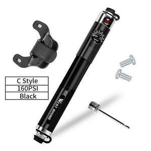Planet Gates Upgrade black / China Cycling Pump Hose Gauge Bicycle Adapter Alloy Portable Tire Inflator Air Needle Schrader Presta Valve Hand Bike Pump