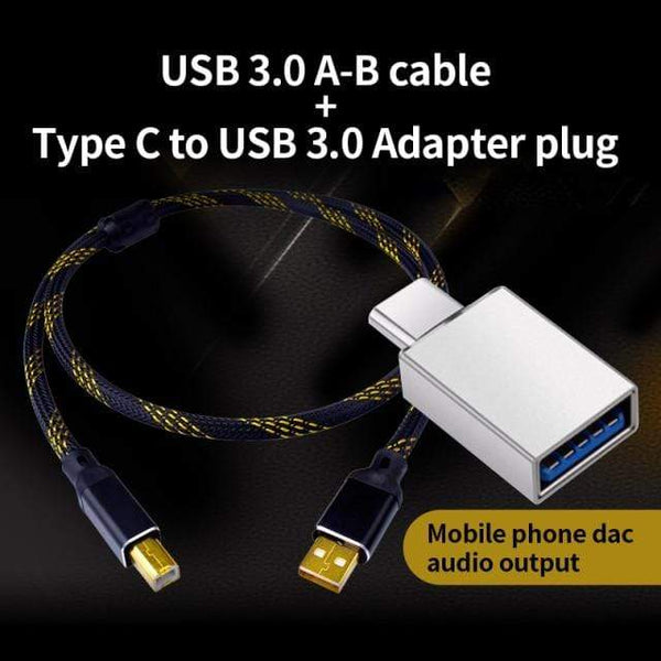 Planet Gates upgraded and plug / 5m Canare HIFI USB Cable DAC A-B Alpha 4N OFC Digital AB Audio A to B high-end Type A to Type B Hifi Data Cable