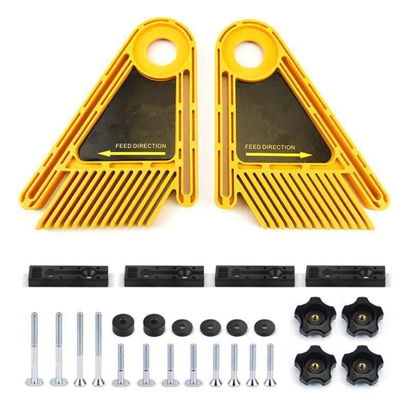 Upgraded Multi-purpose Double Feather Board for Router Table Saws Miter Gauge Slot Durable