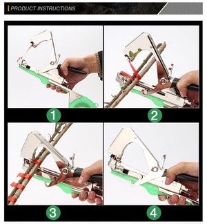 Planet Gates Upgraded Plant Tying Machine Tapener Tool for Grapes Hand Tying Binding Machine Tying Machine for Plant andGarden Plant Tapetool