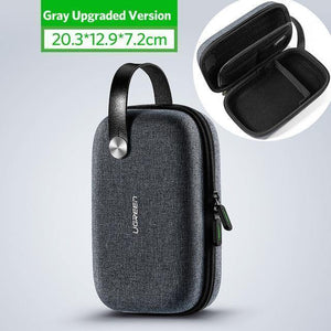 Planet Gates Upgraded Version Ugreen Power Bank Case Hard Case Box for 2.5 Hard Drive Disk USB Cable External Storage Carrying SSD HDD Case