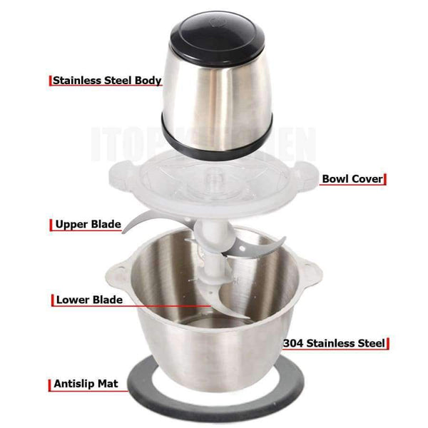 Planet Gates US ITOP New Electric Stainless Steel Meat Grinder Meat Chopper Mincer Kitchen food chopper Cutter Sausage Home Appliances