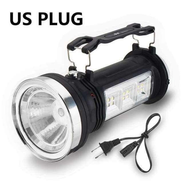 Planet Gates US Mising LED Lantern Flashlight Solar Portable Outdoor LED Rechargeable LED Light Searchlight Camping Hanging Lantern