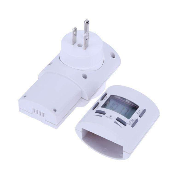 Planet Gates US Plug ABS Mini Timer Socket Smart Charge Plug Switch Timing Outlet Home Appliance Timer Switch EU / US Plug