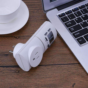 Planet Gates US Plug ABS Mini Timer Socket Smart Charge Plug Switch Timing Outlet Home Appliance Timer Switch EU / US Plug
