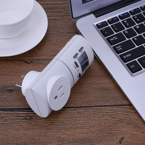 Planet Gates US Plug ABS Mini Timer Socket Smart Charge Plug Switch Timing Outlet Home Appliance Timer Switch EU / US Plug