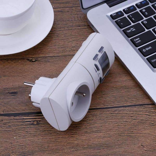 Planet Gates US Plug ABS Mini Timer Socket Smart Charge Plug Switch Timing Outlet Home Appliance Timer Switch EU / US Plug