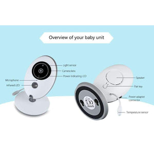 Planet Gates US PLUG VB605 Wireless LCD Audio Video Baby Monitor Radio Music Intercom IR 24h Portable Baby Camera Baby Walkie Talkie Babysitter care