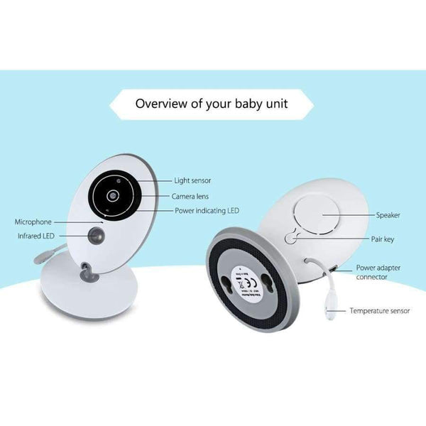 Planet Gates US PLUG VB605 Wireless LCD Audio Video Baby Monitor Radio Music Intercom IR 24h Portable Baby Camera Baby Walkie Talkie Babysitter care