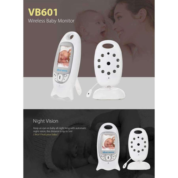Planet Gates US Plug Wireless Video Baby Monitor Night Vision Two-way Radio Baby Camera Electronics Temperature Monitoring Mini Babe Camera VB601