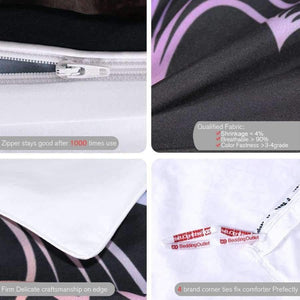 Planet Gates US Twin Bedding  Dragon Bedding Set King Colorful Printed Boys Duvet Cover Black Home Textiles Lucky Microfiber Bedclothes 3-Piece