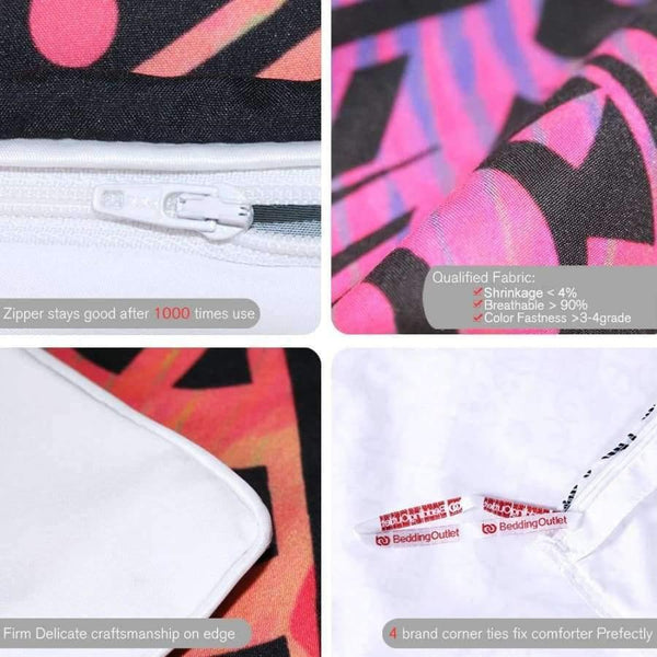 Planet Gates US Twin Bedding Dreamcatcher Bedding Set King Colorful Feathers Duvet Cover Bohemian Mandala Bedclothes 3pcs Black Home Textiles