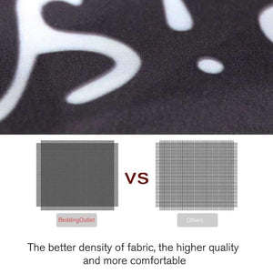 Planet Gates US Twin Bedding France Paris Tower Bedding Set Black and White Bed Set Romantic Letters Heart Print Quilt Cover Soft Home Textiles