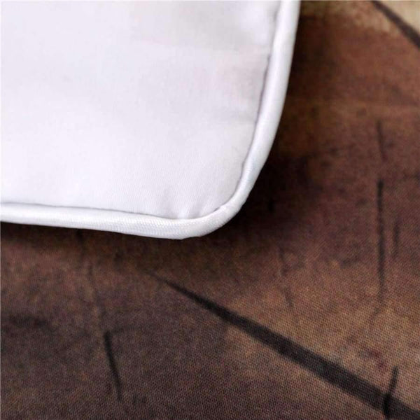 Planet Gates US Twin Bedding  Wolf Bedding Set With Dreamcatcher Duvet Cover 3D Mountains Scenery Home Textiles Purple Brown 3-Piece Bedclothes