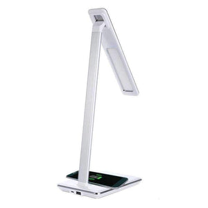 Planet Gates US USB Flexible US EU UK 5W LED Desk Table Lamp Smart Folding Light With Wireless Desktop Charger Eye Protection Night Book Lights