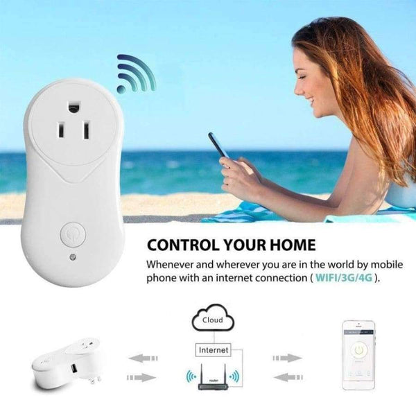 Planet Gates US Wireless Phones APP Remote Control Smart WiFi Socket Timer Switch Wall Plug With USB Port Home Appliance Automation