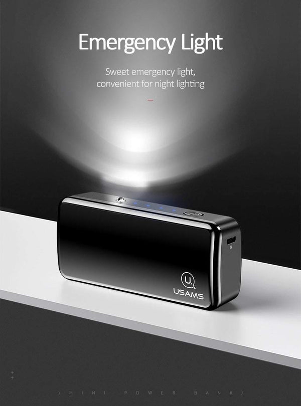 Planet Gates USAMS 2000mAh Ultra Light Mini USB Power Bank Portable 2000mah Powerbank External Battery LED Emergency Light for iPhone Samsung
