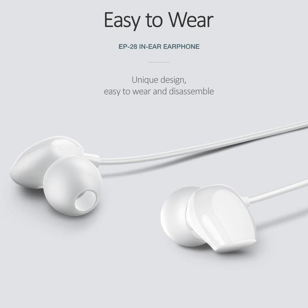 Planet Gates USAMS 3.5mm High Quality in-ear TPE Earphones Hifi Earbuds Bass Stereo Headset inear Smart Wired Ear phone Microphone EP-28