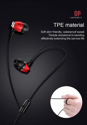 Planet Gates USAMS in-ear earphone 3D Stereo 3.5mm High Quality Ear phones Earbuds Bass Earphones Wired 1.2m in ear Headset With Microphone