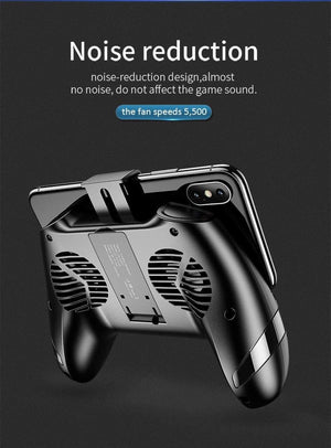 Planet Gates USAMS Mobile Phone Game Cooling Handle Phone Holder Dual Fans Phone Game Heatsink Charging Power Bank Noise reduction Game Pad