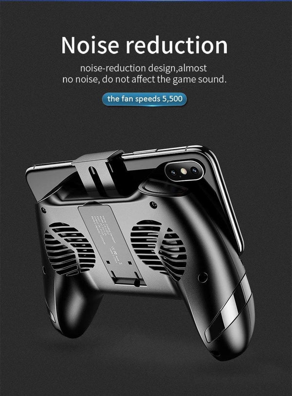 Planet Gates USAMS Mobile Phone Game Cooling Handle Phone Holder Dual Fans Phone Game Heatsink Charging Power Bank Noise reduction Game Pad