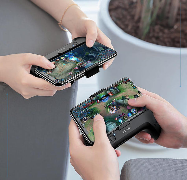 Planet Gates USAMS Mobile Phone Game Cooling Handle Phone Holder Dual Fans Phone Game Heatsink Charging Power Bank Noise reduction Game Pad