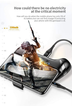 Planet Gates USAMS Mobile Phone Game Cooling Handle Phone Holder Dual Fans Phone Game Heatsink Charging Power Bank Noise reduction Game Pad