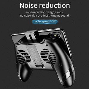 Planet Gates USAMS Mobile Phone Game Cooling Handle Phone Holder Dual Fans Phone Game Heatsink Charging Power Bank Noise reduction Game Pad